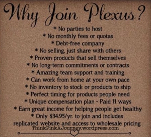 Why join plexus copy